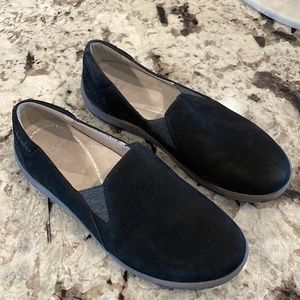 Dansko Black Suede Laraine Waterproof Nubuck Slip on Shoes EU 38 Women’s Size 8
